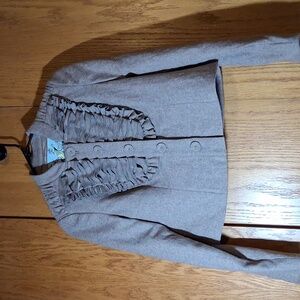 Anthropologie ruffle front blazer,  size 2